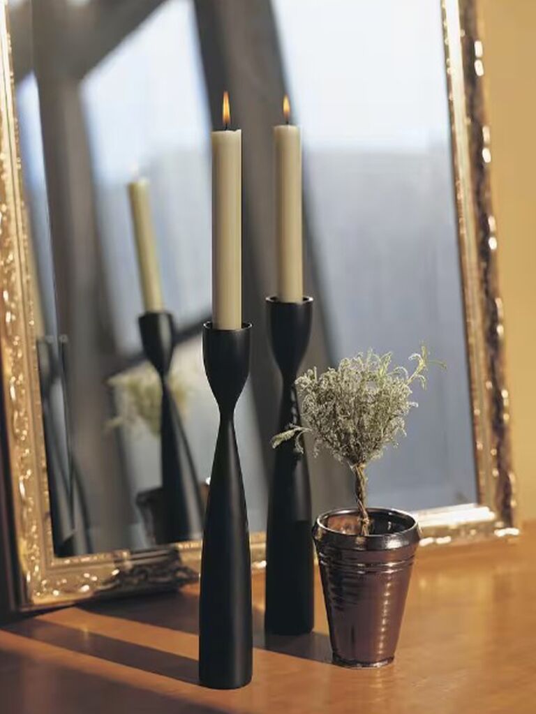 Wedding candles from Home Depot