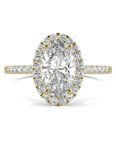 Forever One Moissanite Elegant Oval Cut Engagement Ring