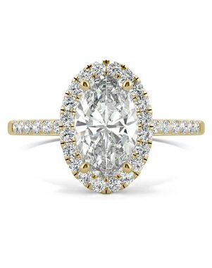 Forever One Moissanite Elegant Oval Cut Engagement Ring