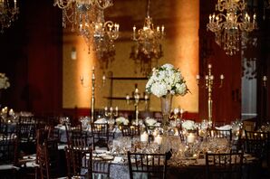 Tall White Centerpieces