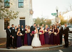 Long Formal Plum and Burgundy Bridesmaid Dresses