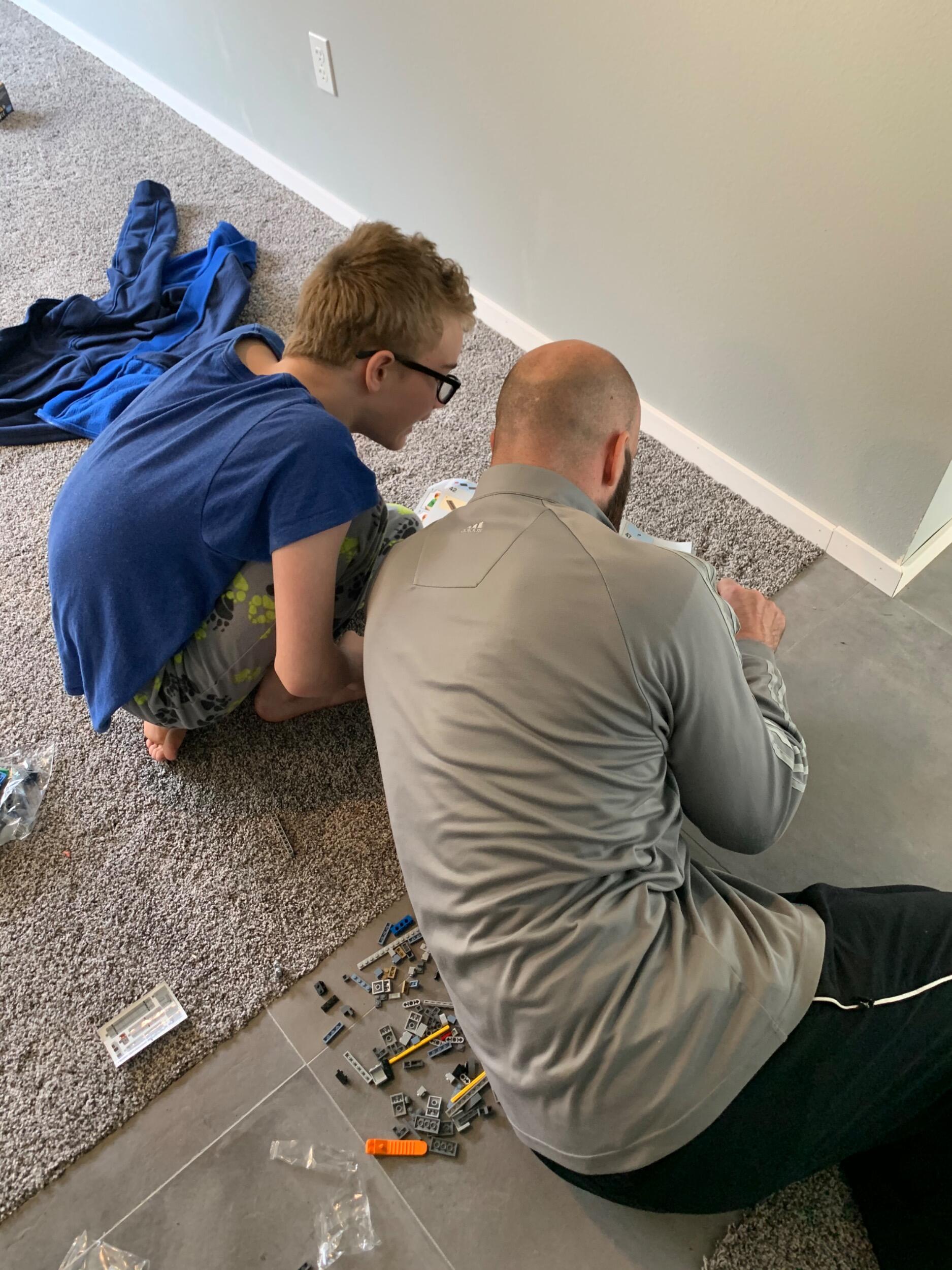 We got to know each other and each other's families. We built some Lego sets.