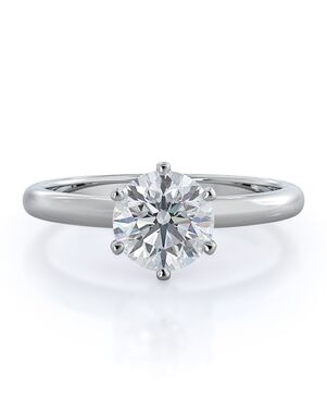 With Clarity Classic Round Cut Engagement Ring