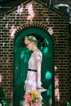 Self-Portrait Tiered Lace Wedding Dress