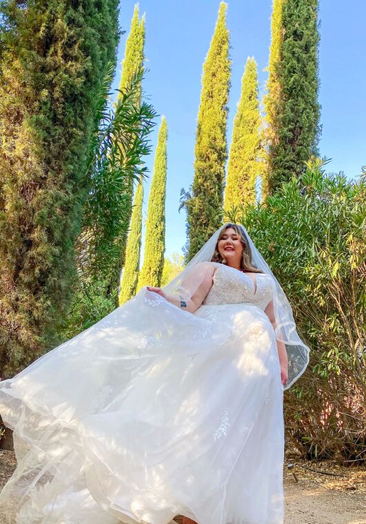 Stella York 7177 plus A-Line Wedding Dress - 7