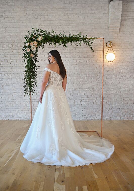 Stella York 7316 plus A-Line Wedding Dress - 3