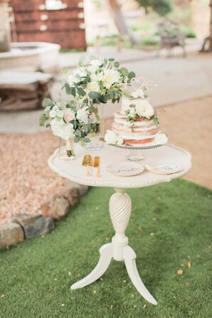 Vintage Ivory Cake Table