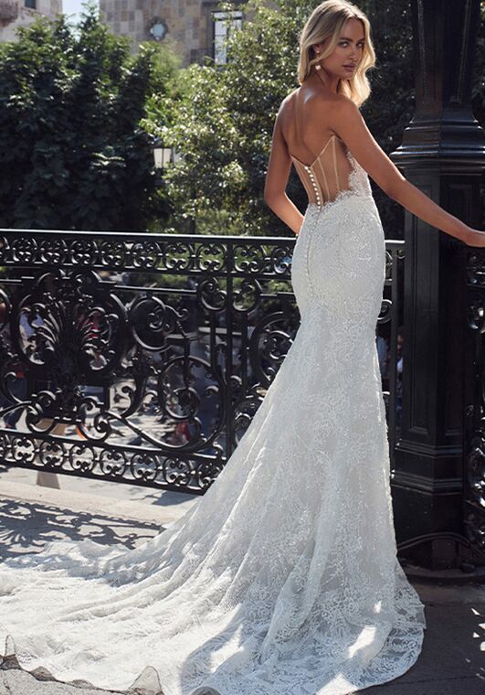 Calla Blanche 124244 Lenny Mermaid and Trumpet Wedding Dress - 5