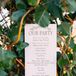 Classic Green and Ivory Wedding Program