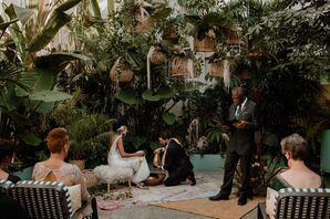 Wedding Foot Washing Ritual at Valentine in Downtown Los Angeles, California