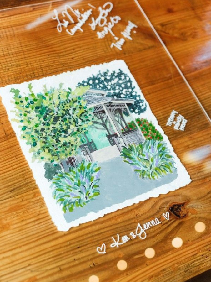 acrylic sign guest book