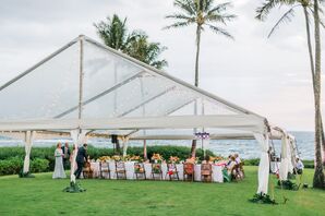 Elegant Outdoor Ocean View Reception