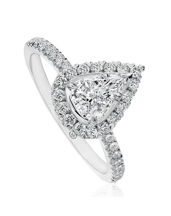 Christopher Designs Classic Pear Cut Engagement Ring - 1