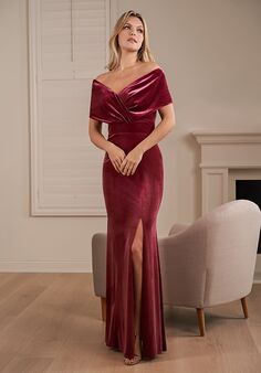 B2 Bridesmaids by Jasmine B243061 Off the Shoulder Bridesmaid Dress