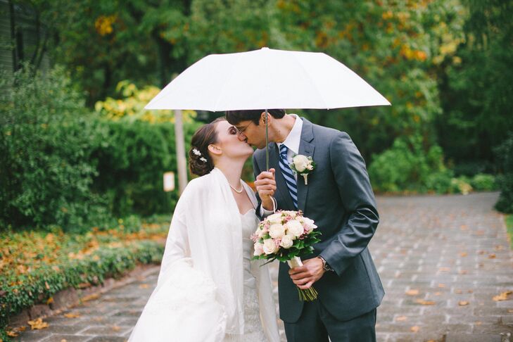 Emily Nix (27 and a law student) and Jason Baer (28 and a consultant) met in the same co-ed honor fraternity in college. "We were good friends for a w