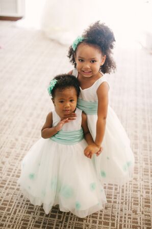 Tiffany Blue Flower Girl Dresses