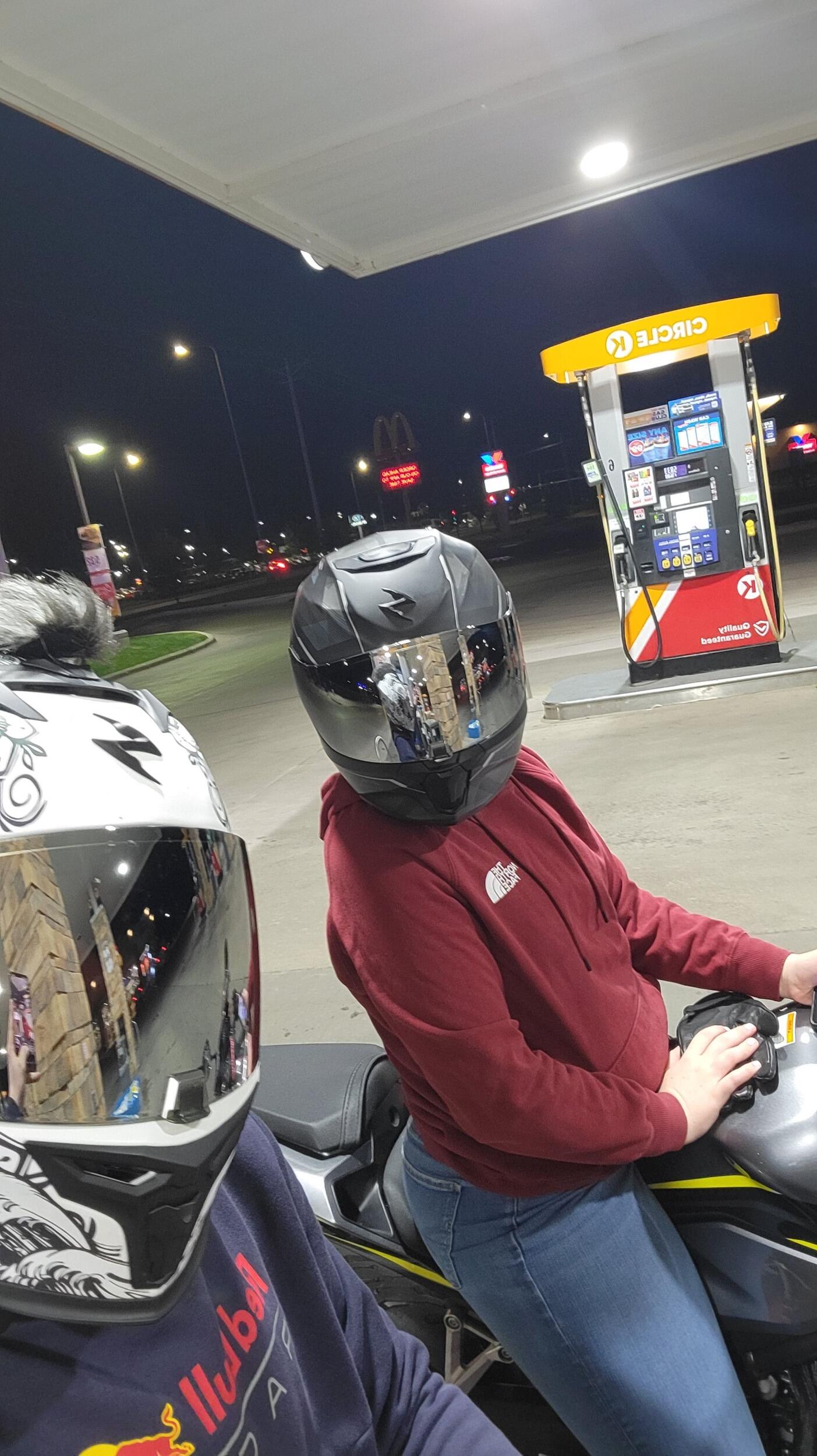 First motorcycle ride after Megan purchased her bike!