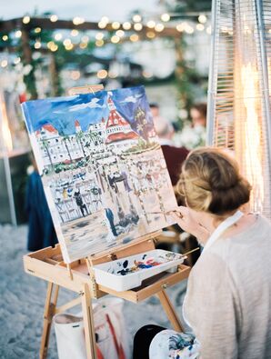 Custom Painting at Beachside Reception