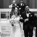 Matthew Christopher Silk Chiffon Wedding Dress