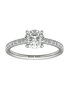 Blue Nile Round Cut Engagement Ring