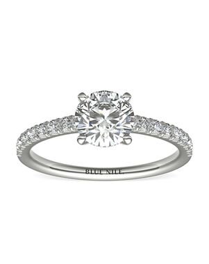 Blue Nile Round Cut Engagement Ring