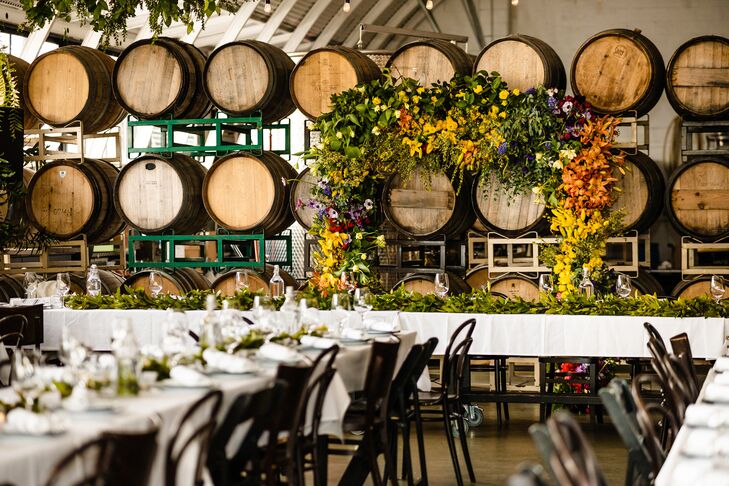 Wine Barrels at Coopers Hall in Portland, Oregon