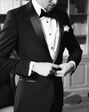 Suit Shop Men's Black Shawl Lapel Tuxedo Tuxedo - thumbnail - 4