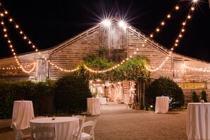 Rustic Reception at Fearrington Village in Pittsboro, North Carolina