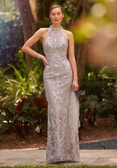 Cameron Blake 220645 Gray Mother Of The Bride Dress