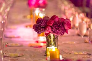 Pink Peony Centerpieces