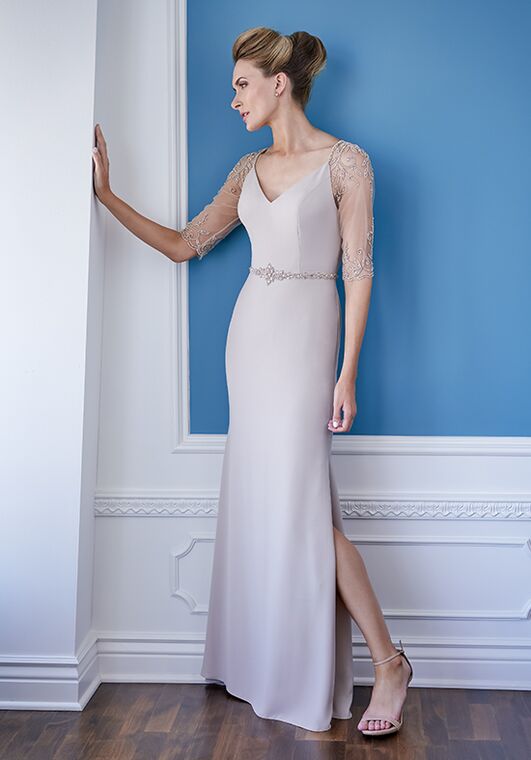 Jade Couture Mother of the Bride by Jasmine K228004 Black,Blue,Champagne,White,Silver,Ivory,Green,Gray,Purple,Pink,Red Mother Of The Bride Dress - 3