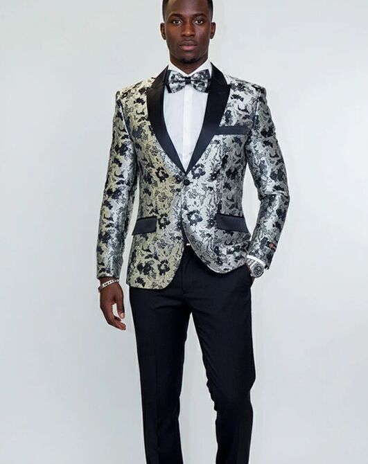 BLACKTIE AMSTERDAM Silver Wedding Tuxedo Grey Tuxedo - 7