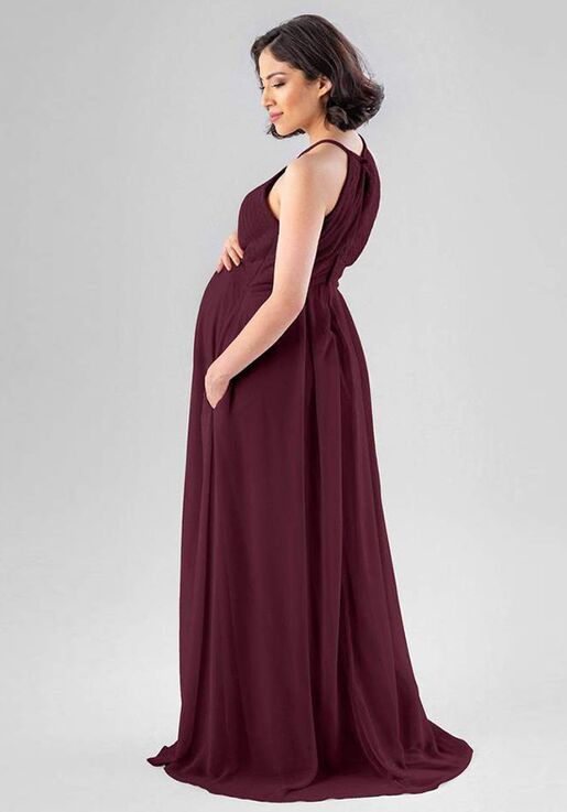 Kennedy Blue Lacey Halter Bridesmaid Dress - 2