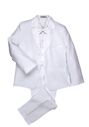 Little Tuxedos "Princeton" Kids White Tuxedo (5-Piece Set) Flower Girl Dress and Ring Bearer Outfit - thumbnail - 6