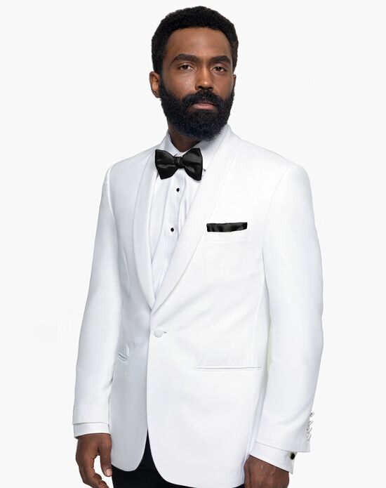 Generation Tux White Shawl Lapel Tuxedo White Tuxedo - 1