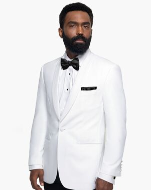 Generation Tux White Shawl Lapel Tuxedo White Tuxedo