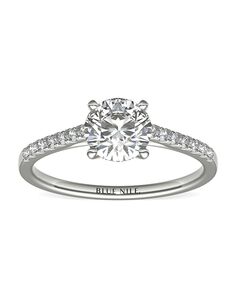 Blue Nile Round Cut Engagement Ring