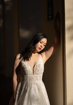 Essense of Australia D3445 A-Line Wedding Dress