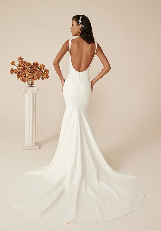 Justin Alexander Dillon Fit-and-Flare Wedding Dress - 4