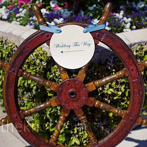 Wooden Wheel Sign