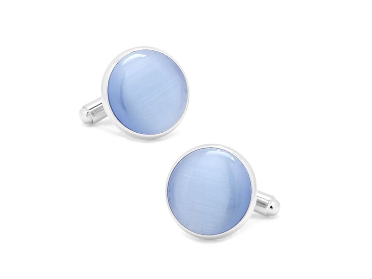 Cat's-eye cuff links 18-year anniversary gift for him
