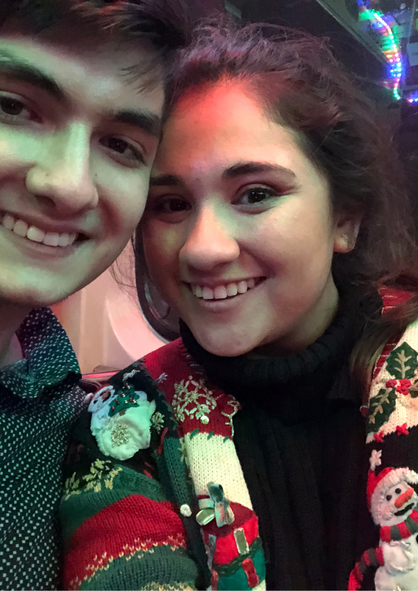 Rode the CTA holiday train around the loop. 