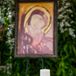An icon of the Virgin Mary, placed at the back of the altar, was painted in the village where Katina’s family lived before immigrating to the US.
