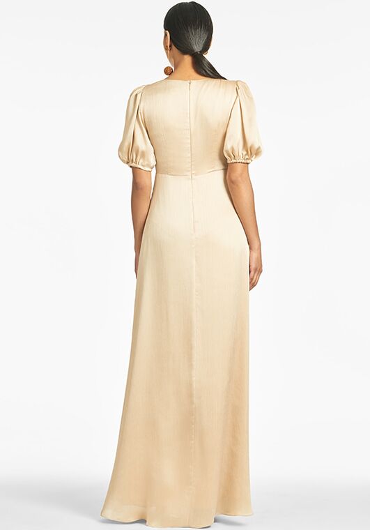 Sachin & Babi Alli Gown - Champagne V-Neck Bridesmaid Dress - 4