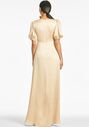 Sachin & Babi Alli Gown - Champagne V-Neck Bridesmaid Dress - thumbnail - 4