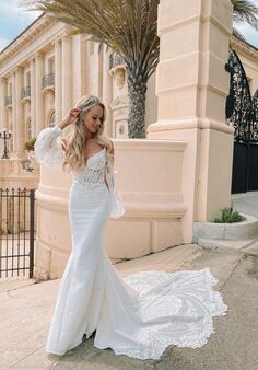 Martina Liana 1406 Fit-and-Flare Wedding Dress