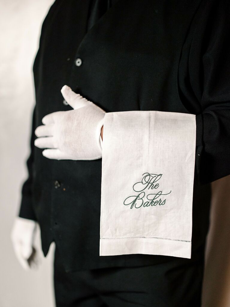 Tableside service idea for a small wedding celebration. 