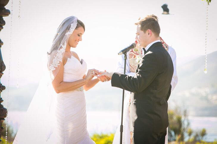 Putting Ring on Finger at Ceremony