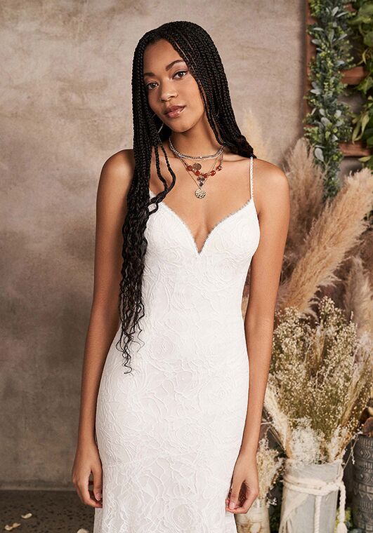 Lillian West 66206 Fit-and-Flare Wedding Dress - 4