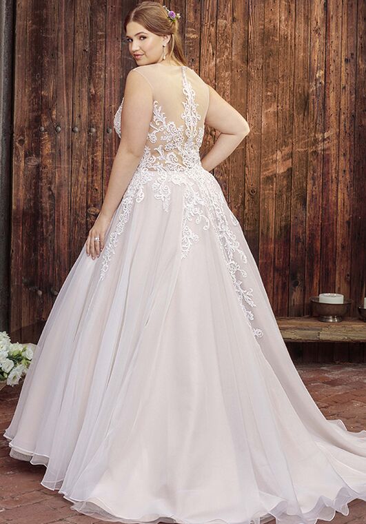 Beloved by Casablanca Bridal BL249 Coral A-Line Wedding Dress - 4